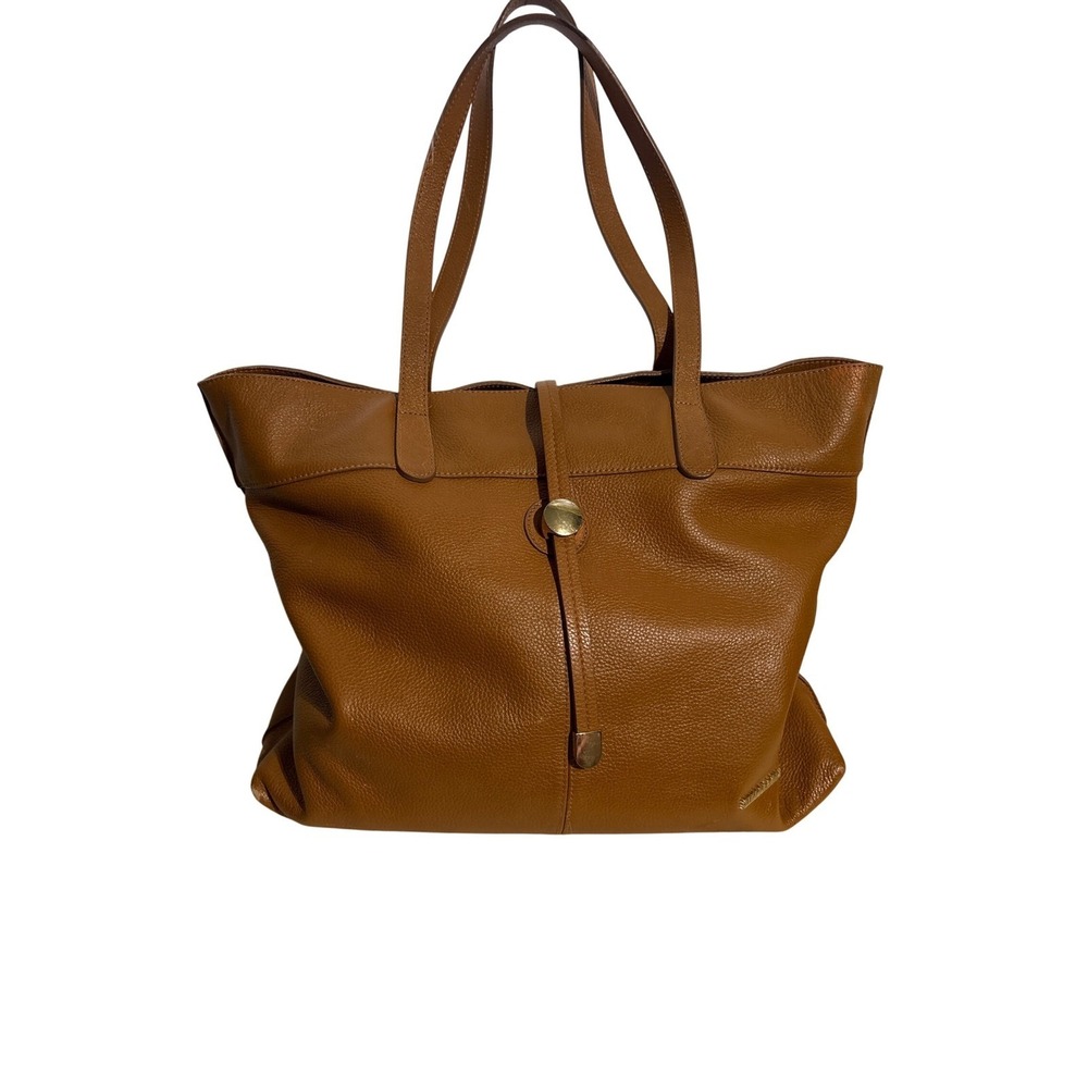 Stella Max Leather Tote Bag Shoulder Bag Shopper Purse Handbag Brown